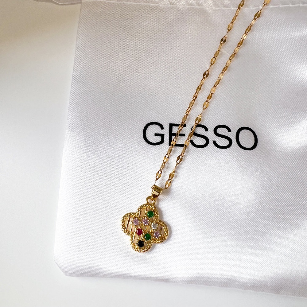 Lucky Leaf Clover Necklaces stainless steel 🔥🔥🔥